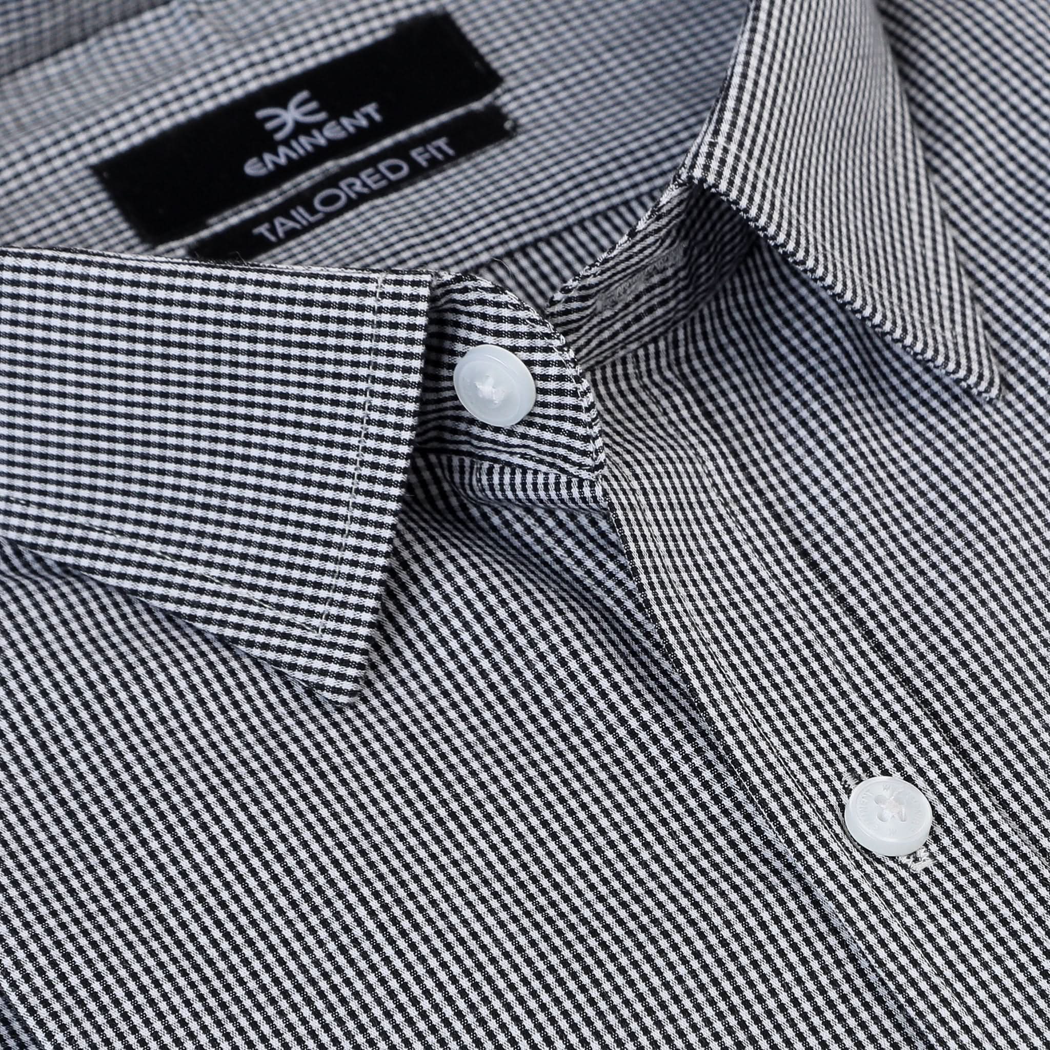 Eminent Men's Formal Check Shirt - Black, Men's Shirts, Eminent, Chase Value