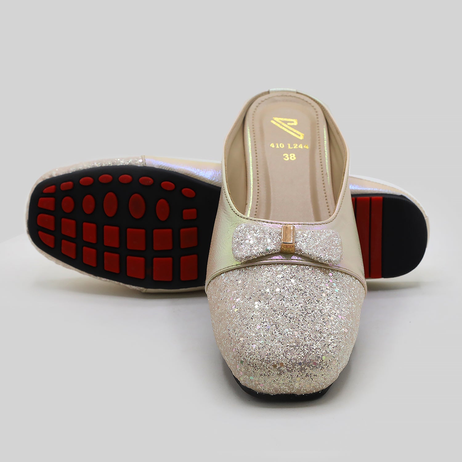 Women's Backless Pump - Silver, Women Backless Pumps, Chase Value, Chase Value