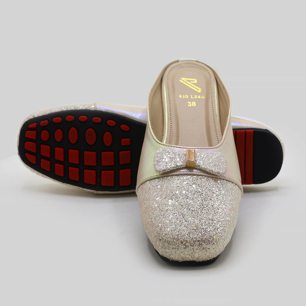 Women's Backless Pump - Silver, Women Backless Pumps, Chase Value, Chase Value