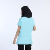 Women's Printed Half Sleeves T-Shirt - Sky Blue, Women T-Shirts & Tops, Chase Value, Chase Value