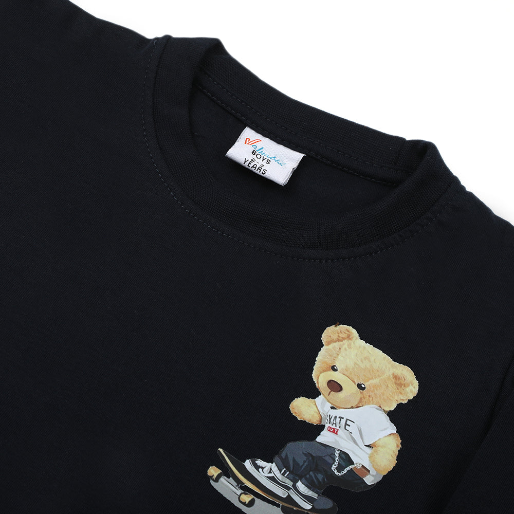 Boys Full Sleeves T-Shirt - Navy Blue, Boys T-Shirts, Chase Value, Chase Value