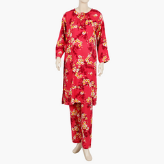 Women's Printed Cord Set - Pink