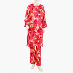 Women's Printed Cord Set - Pink