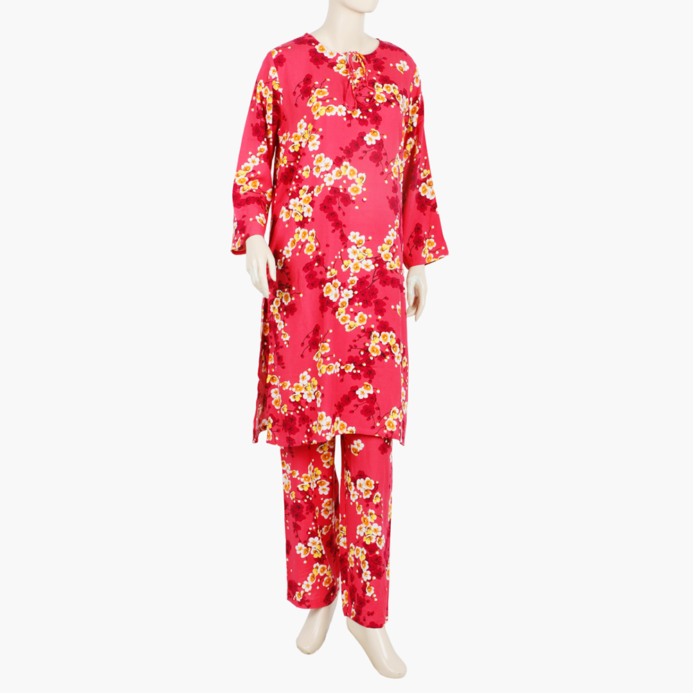 Women's Printed Cord Set - Pink, Women Co-Ord Set, Chase Value, Chase Value