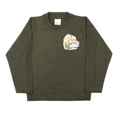 Boys Full Sleeves T-Shirt - Olive Green