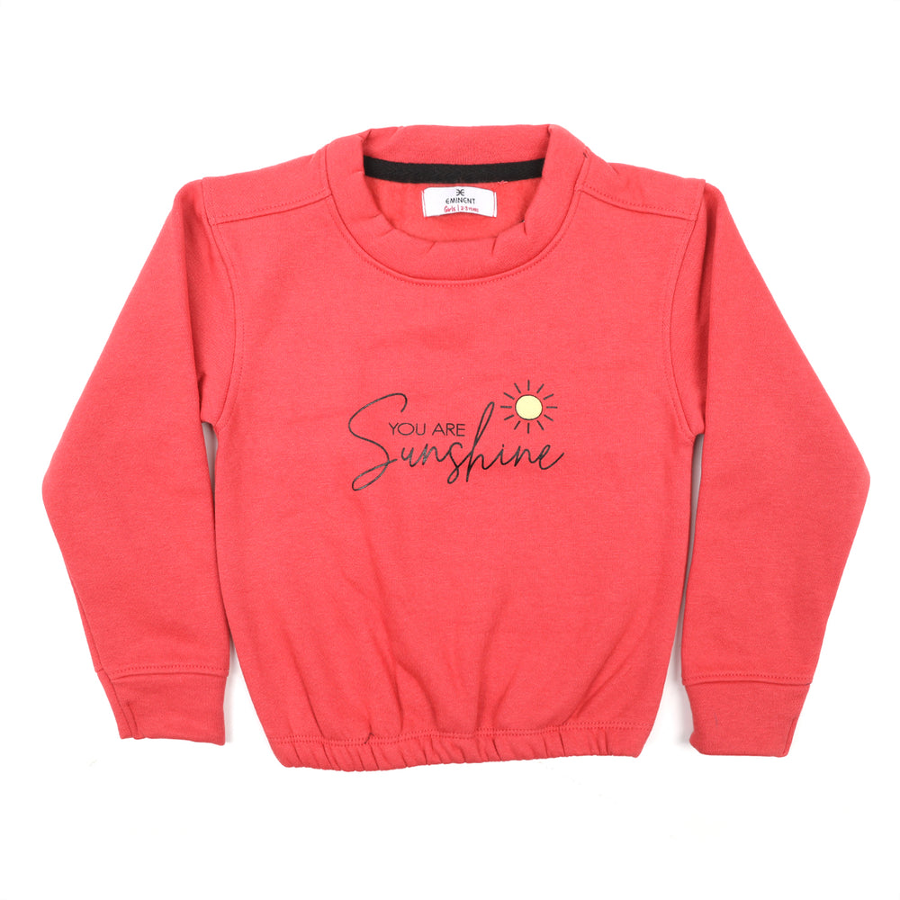 Eminent Girls Full Sleeves SweatShirt - Dark Pink, Girls Hoodies & Sweat Shirts, Eminent, Chase Value