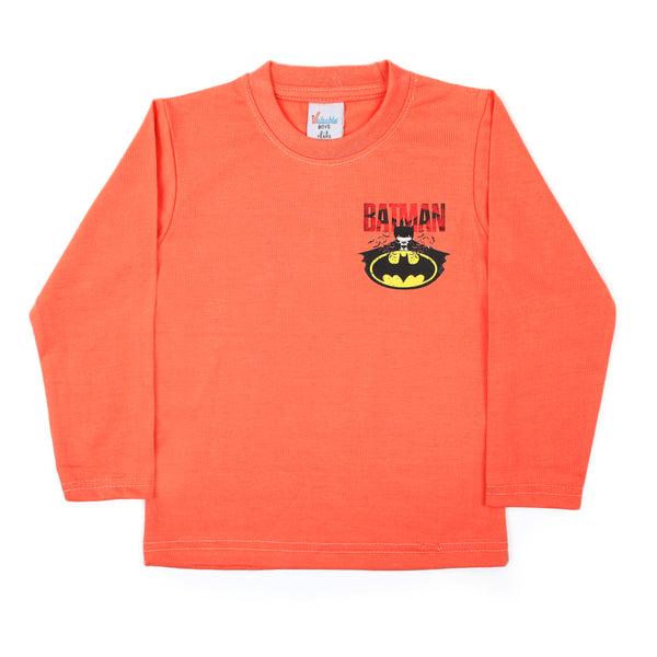 Boys Full Sleeves T-Shirt - Peach