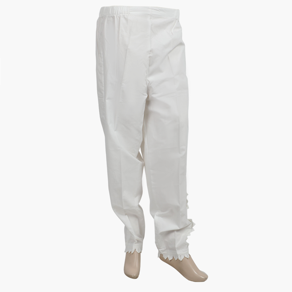 Women's Cotton Trouser - White, Women Pants & Tights, Chase Value, Chase Value