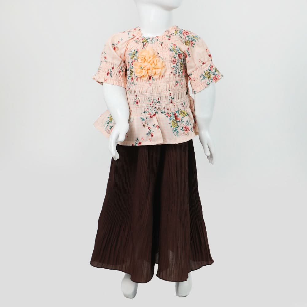 Girls Frock Suit - Peach, Girls Frocks, Chase Value, Chase Value