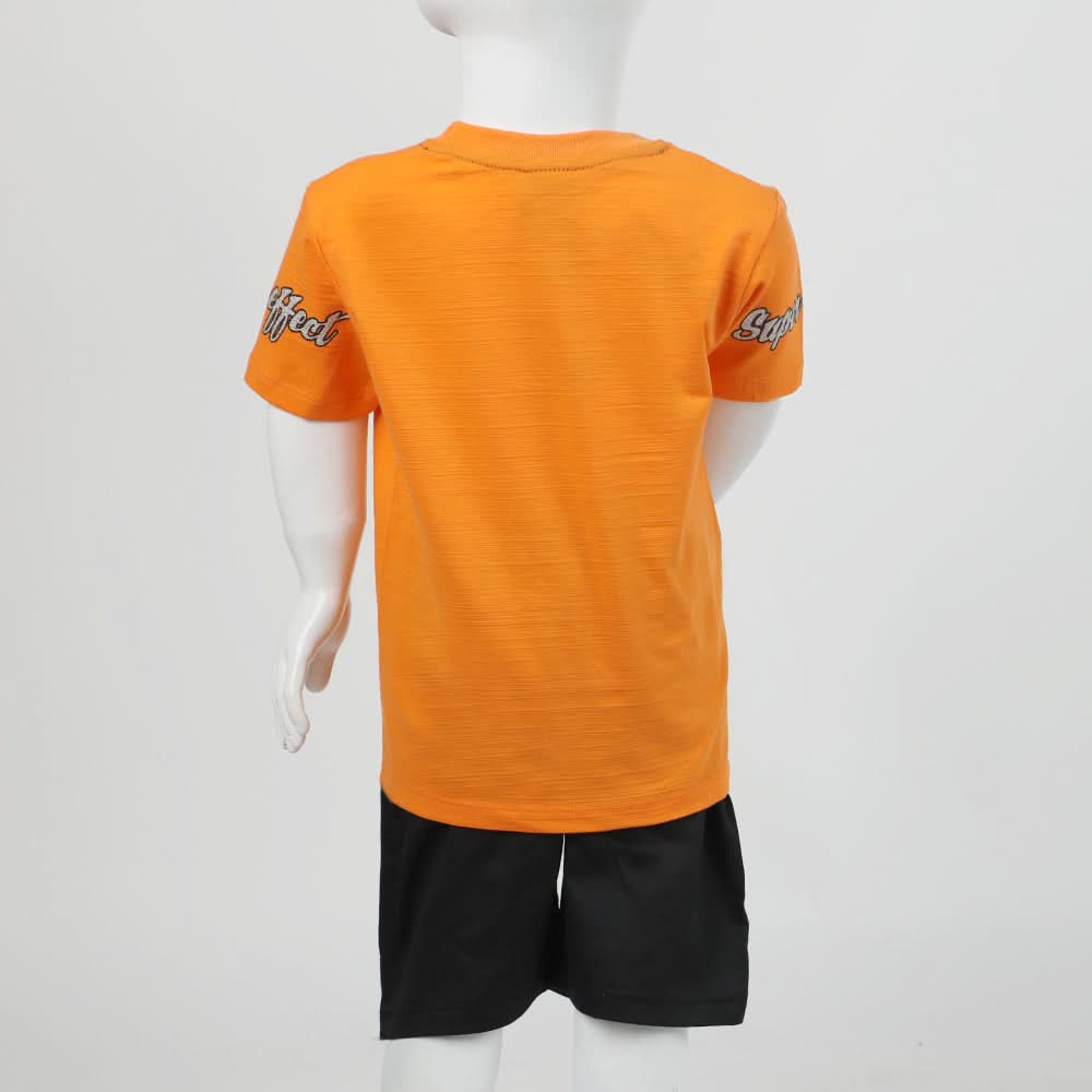 Boys Half Sleeves Suit - Orange, Boys Sets & Suits, Chase Value, Chase Value