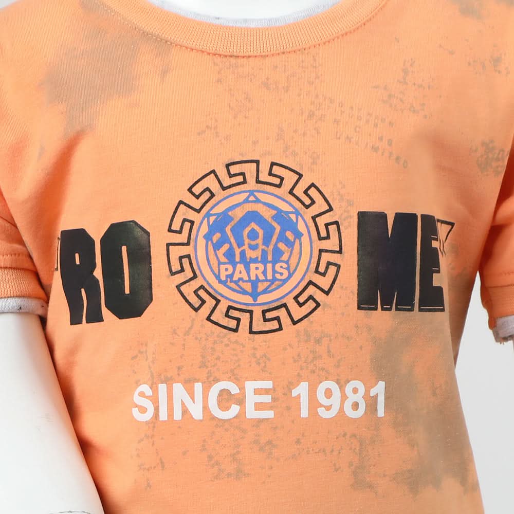 Boys Half Sleeves Suit - Peach, Boys Sets & Suits, Chase Value, Chase Value