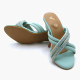 Girls Heel Slipper - Green, Girls Heels, Chase Value, Chase Value