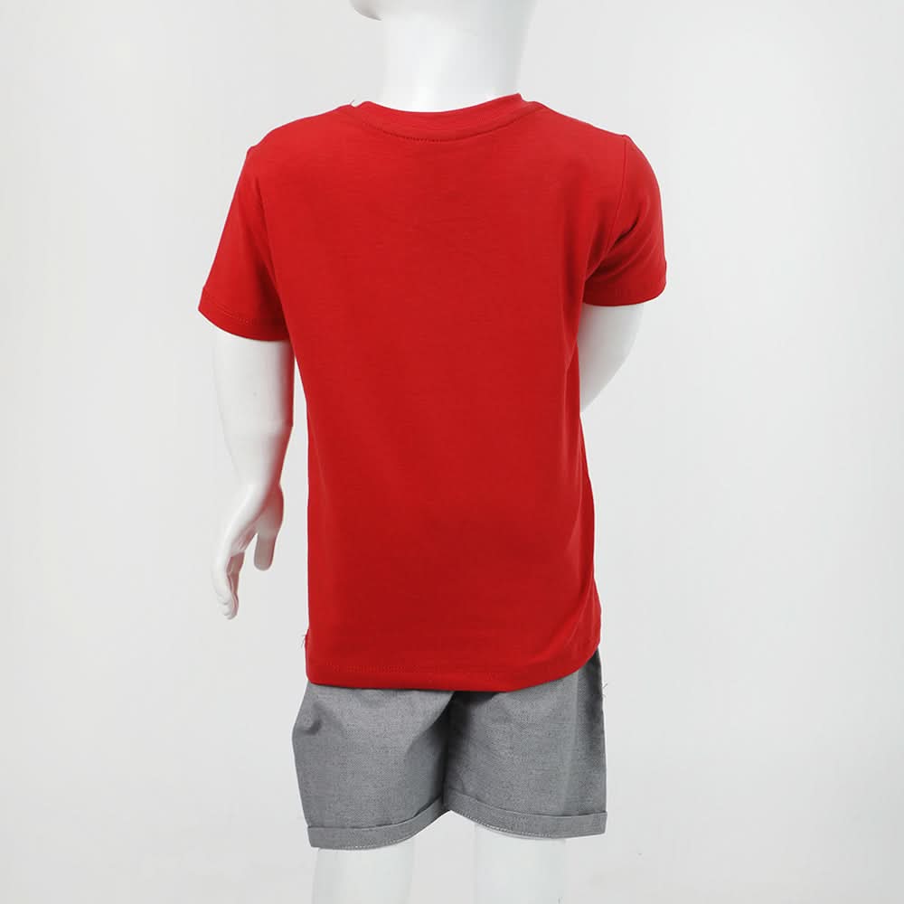 Boys Half Sleeves Suit - Red, Boys Sets & Suits, Chase Value, Chase Value