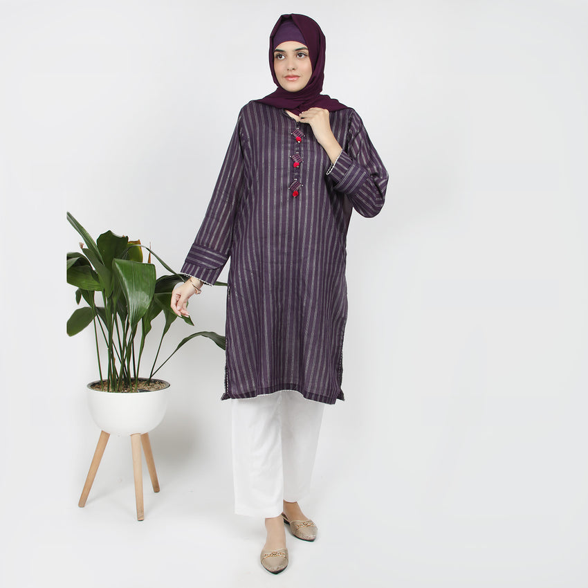 Eminent Women's Kurti - Purple