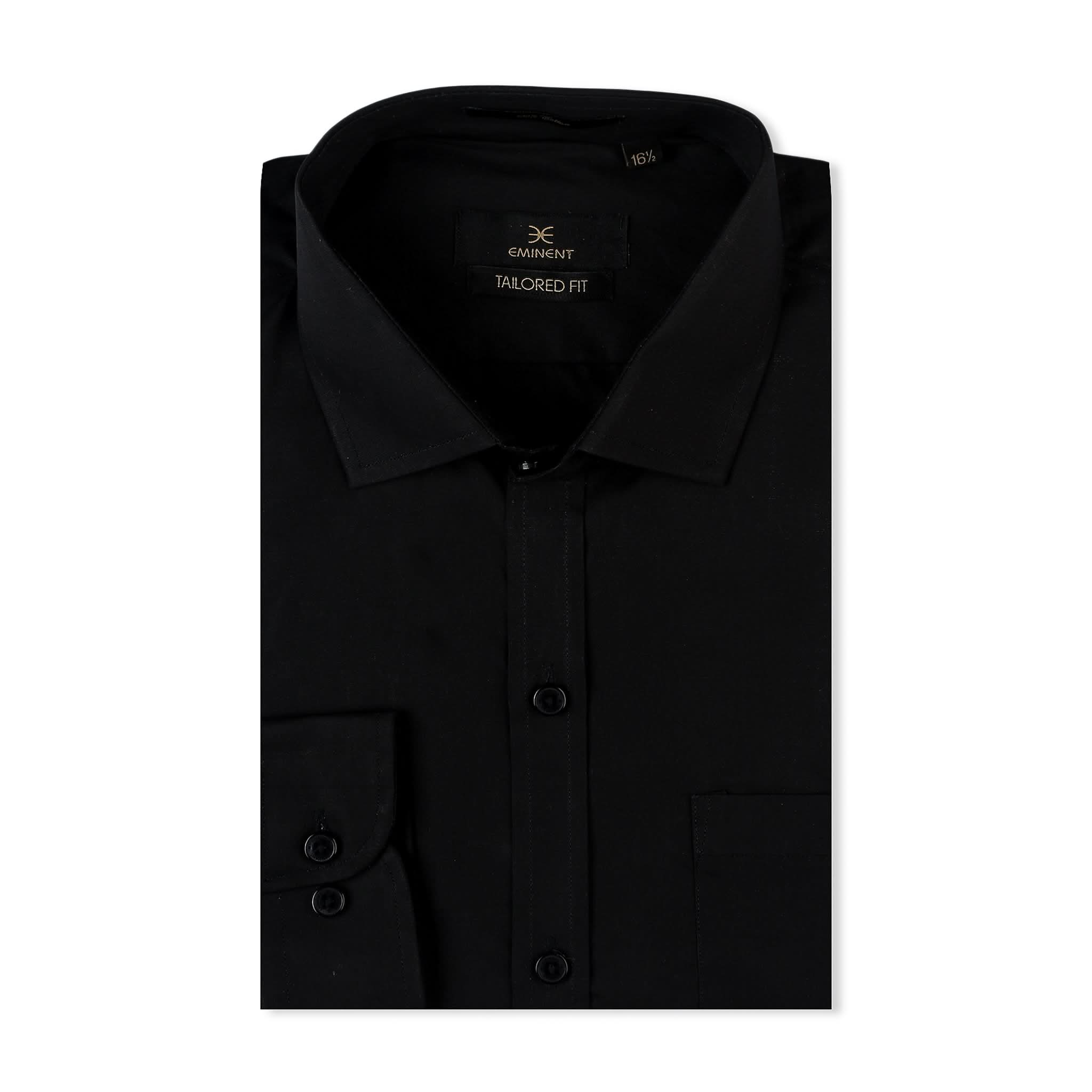 Eminent Men's Formal Plain Shirt - Black, Men's Shirts, Eminent, Chase Value