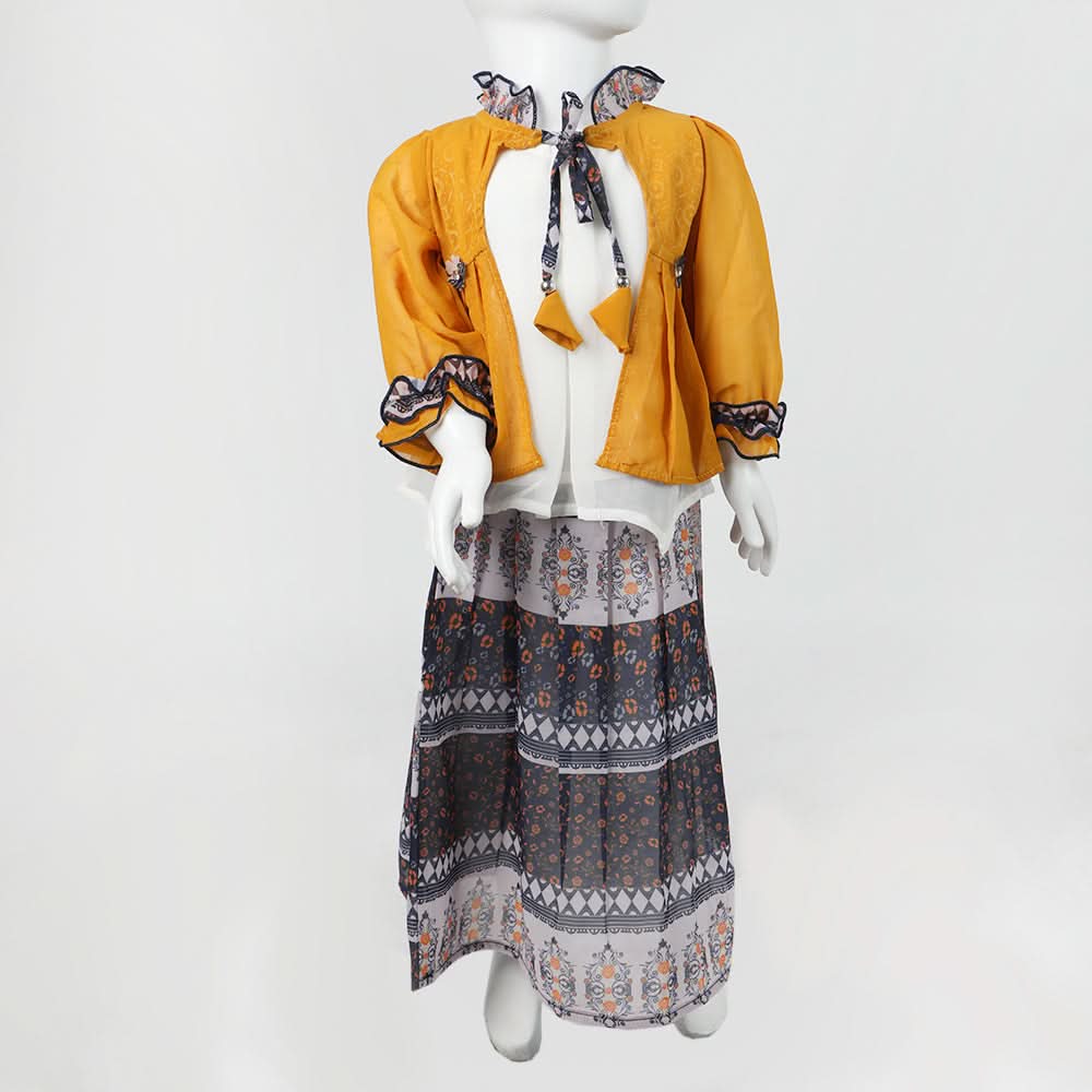 Girls Frock Suit - Mustard, Girls Frocks, Chase Value, Chase Value