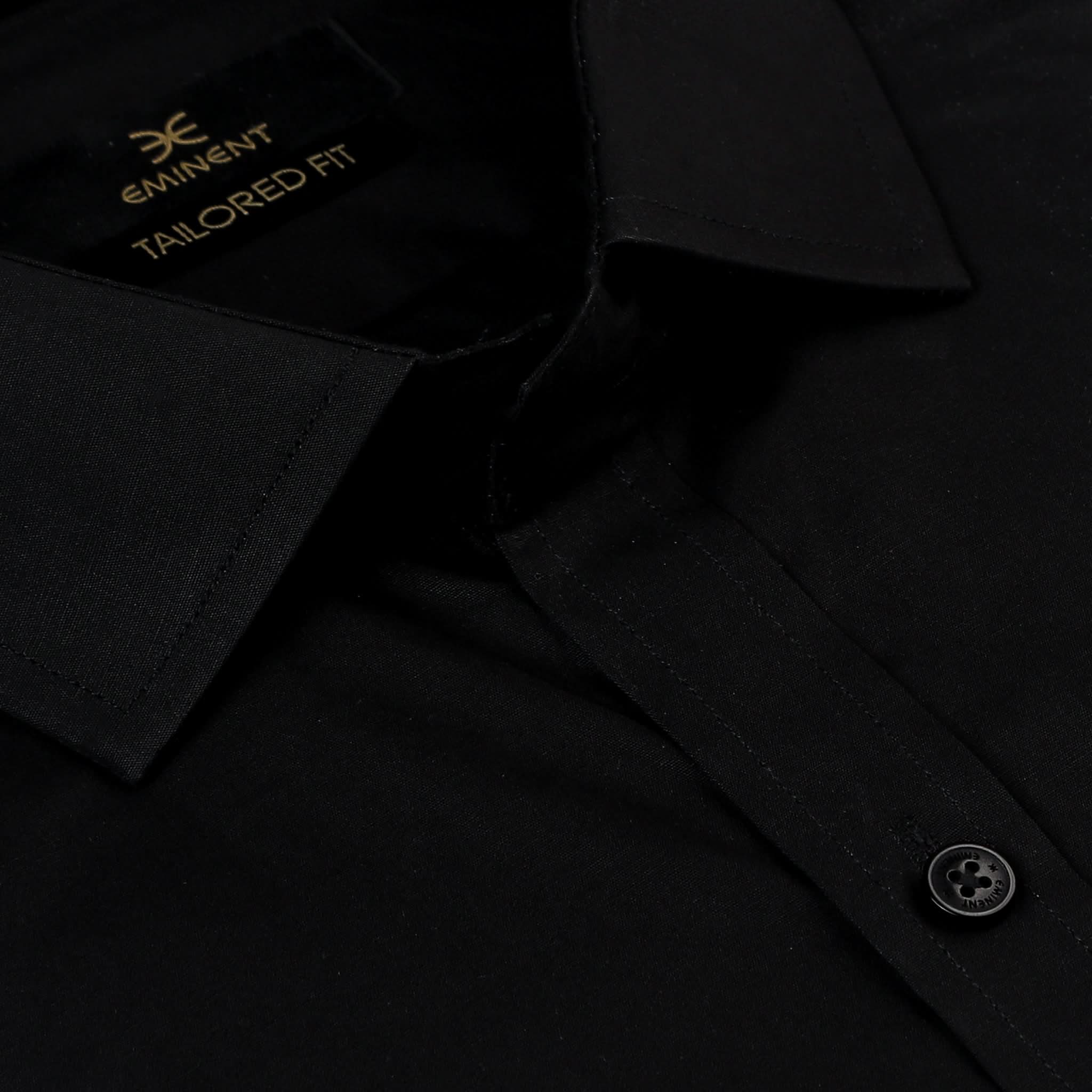 Eminent Men's Formal Plain Shirt - Black, Men's Shirts, Eminent, Chase Value