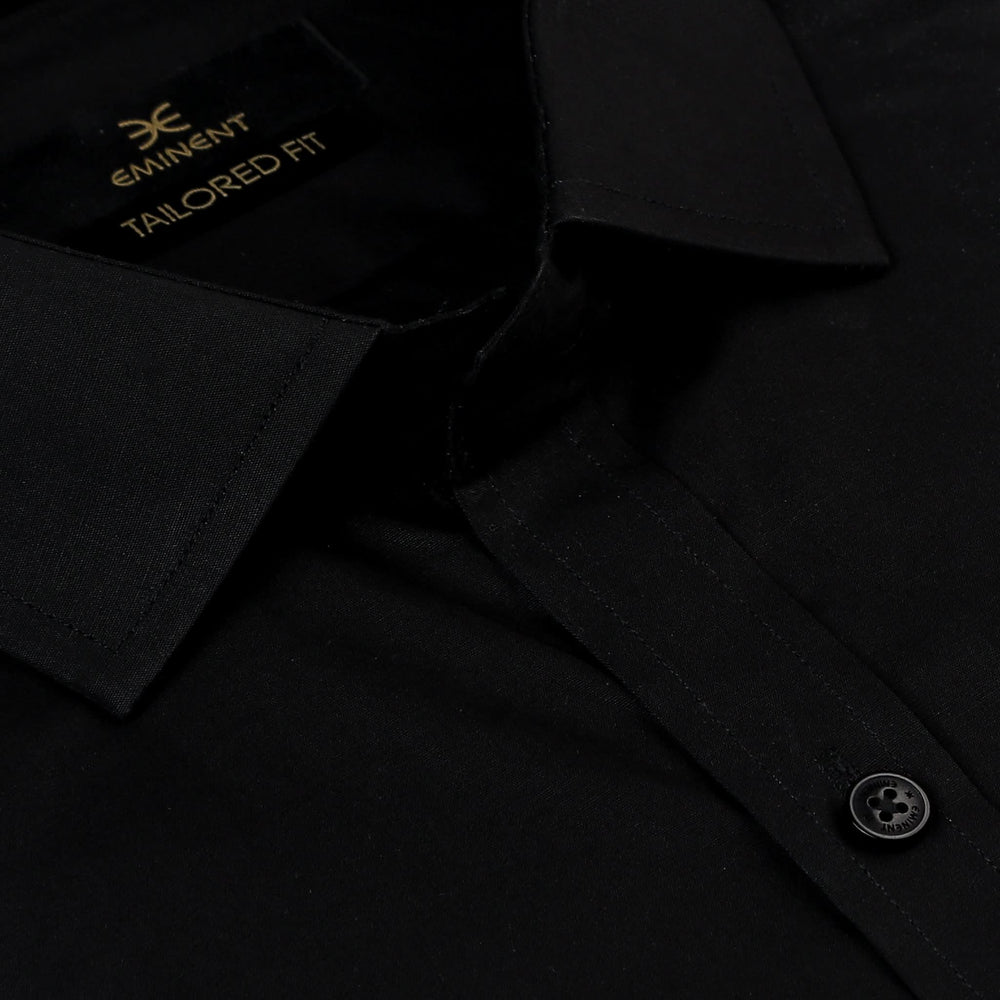 Eminent Men's Formal Plain Shirt - Black, Men's Shirts, Eminent, Chase Value