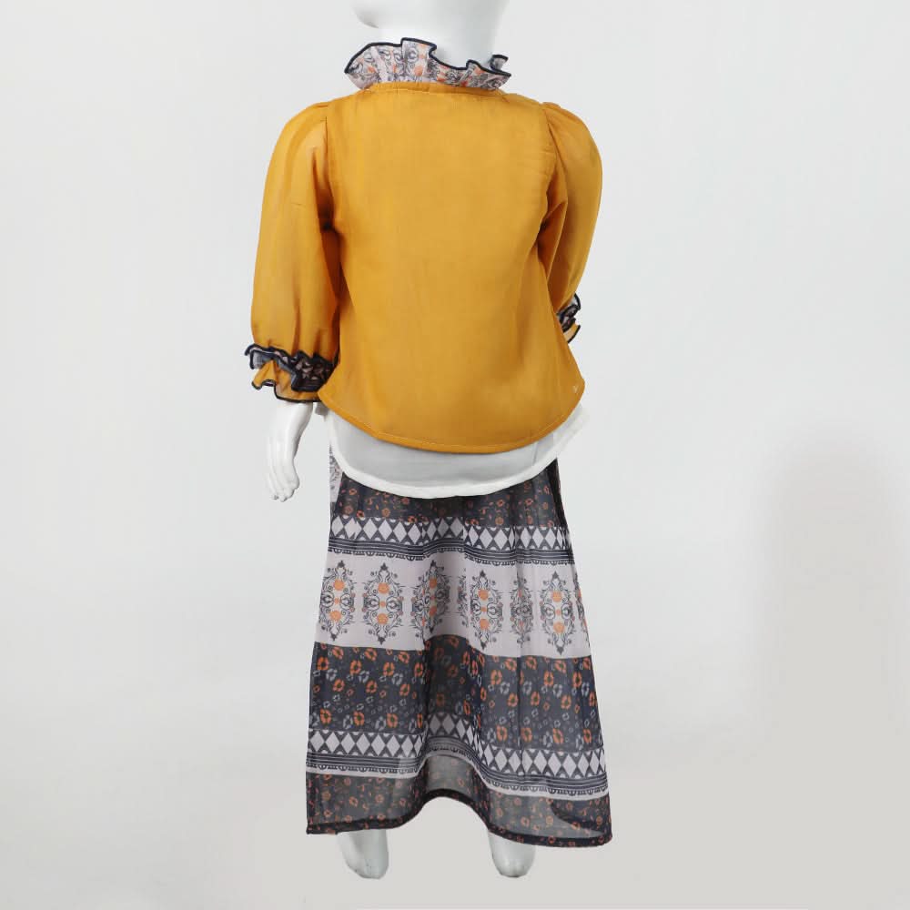Girls Frock Suit - Mustard, Girls Frocks, Chase Value, Chase Value