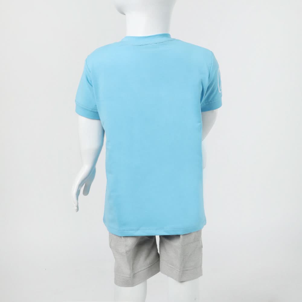 Boys Half Sleeves Suit - Sky Blue, Boys Sets & Suits, Chase Value, Chase Value