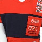 Boys Half Sleeves Suit - Orange, Boys Sets & Suits, Chase Value, Chase Value