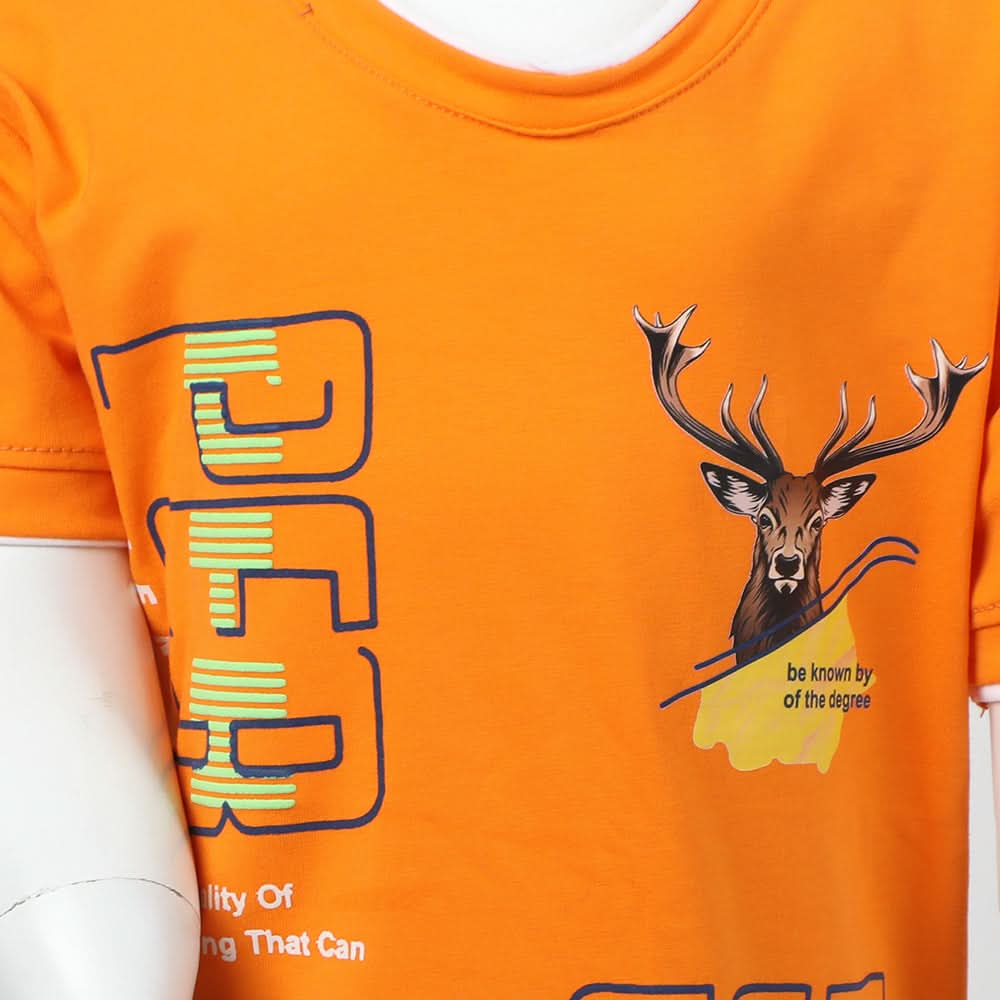 Boys Half Sleeves Suit - Orange, Boys Sets & Suits, Chase Value, Chase Value