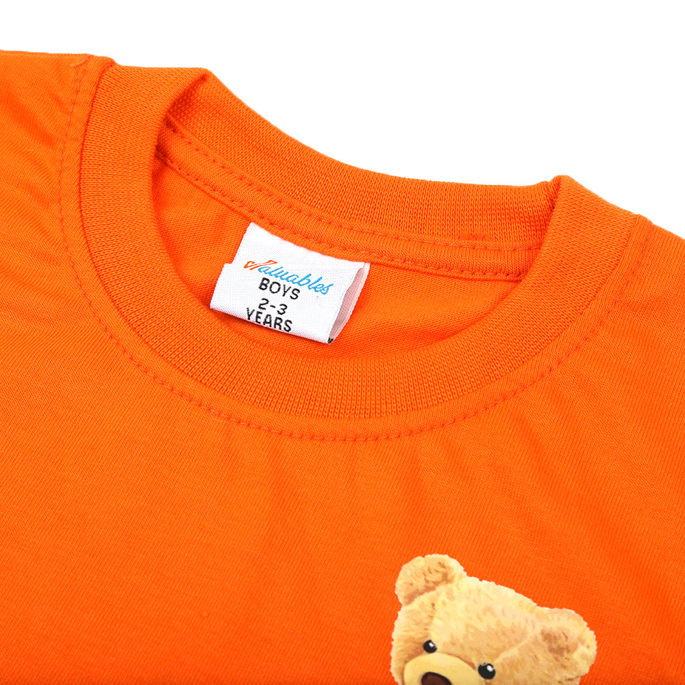 Boys Full Sleeves T-Shirt - Orange, Boys T-Shirts, Chase Value, Chase Value