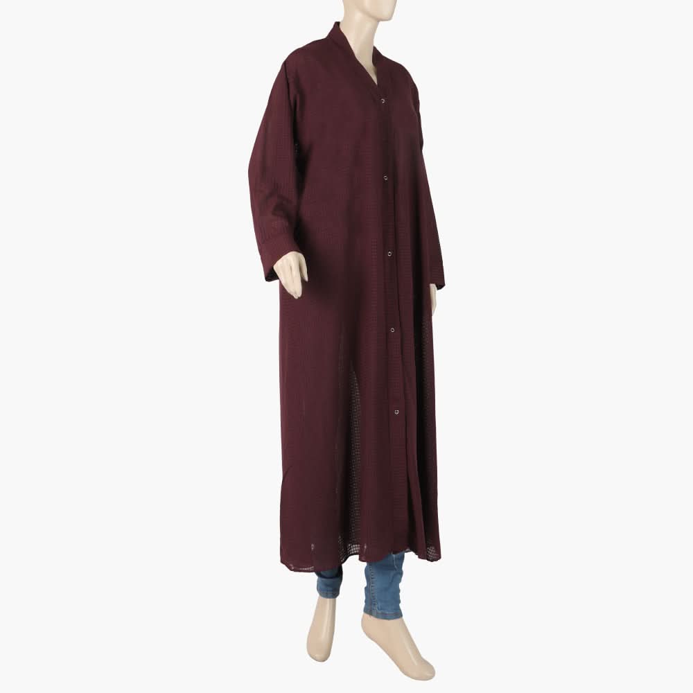 Women's Abaya Front Open - Purple, Women Abayas, Chase Value, Chase Value