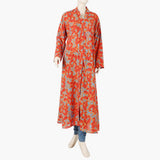 Women's Abaya Front Open - Orange, Women Abayas, Chase Value, Chase Value