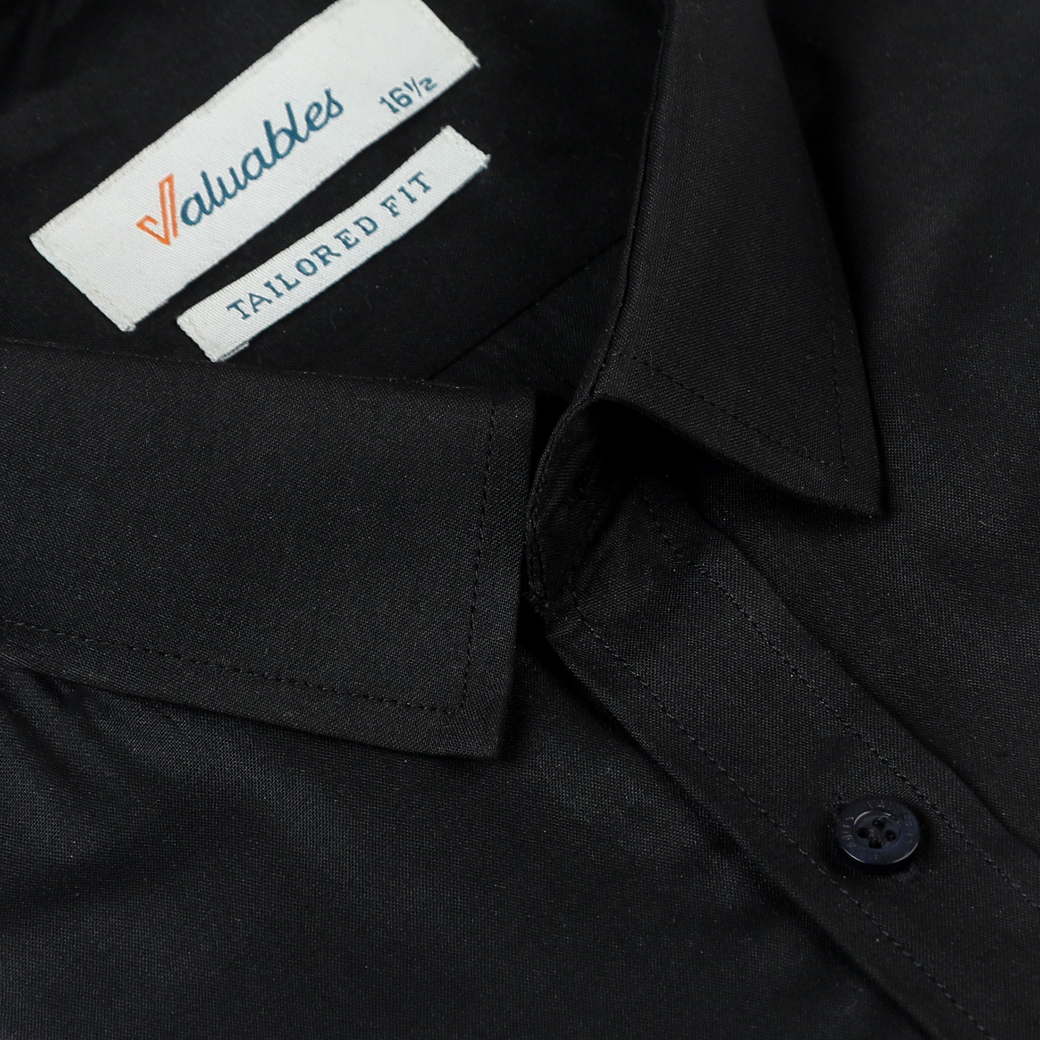 Valuable Men's Formal Plain Shirt - Black, Men's Shirts, Chase Value, Chase Value
