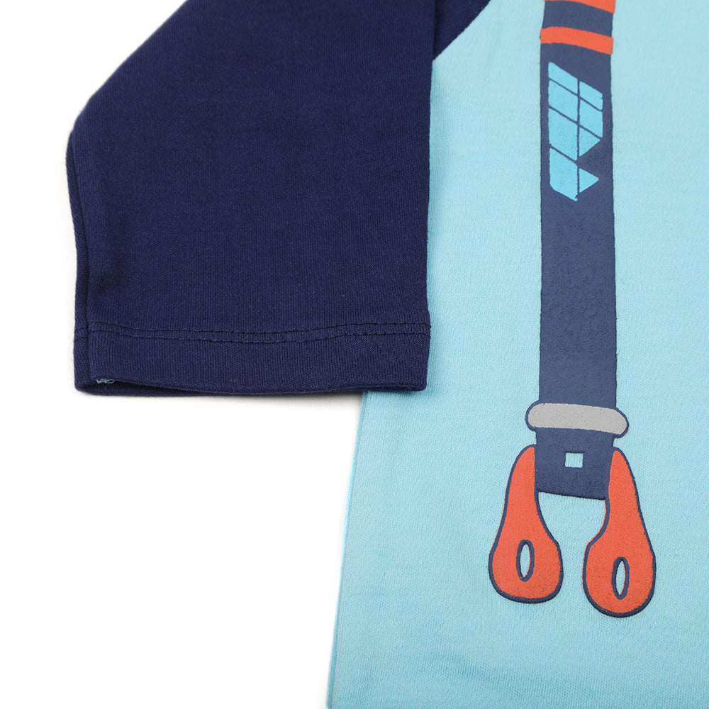 Eminent Newborn Boys Full Sleeves Romper - Blue, Newborn Boys Rompers, Eminent, Chase Value