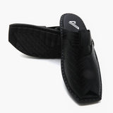 Men's Backless Peshawari Sandal - Black, Men's Sandals, Chase Value, Chase Value