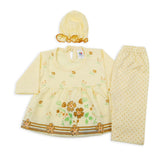 Newbron Girls Full Sleeves Suit - Lemon, Newborn Girls Sets & Suits, Chase Value, Chase Value