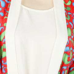 Women's Printed Abaya Coat Style - Multi Color