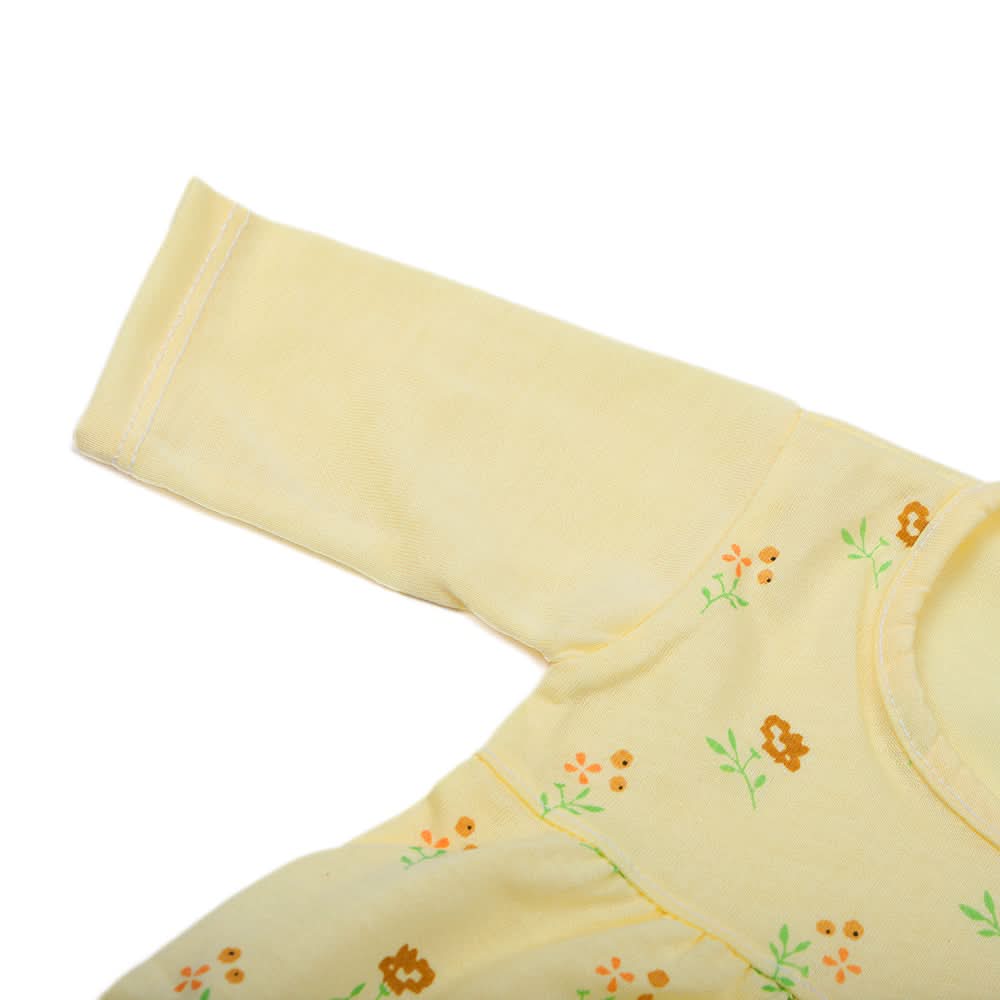 Newbron Girls Full Sleeves Suit - Lemon, Newborn Girls Sets & Suits, Chase Value, Chase Value