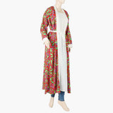 Women's Printed Abaya Coat Style - Multi Color, Women Abayas, Chase Value, Chase Value