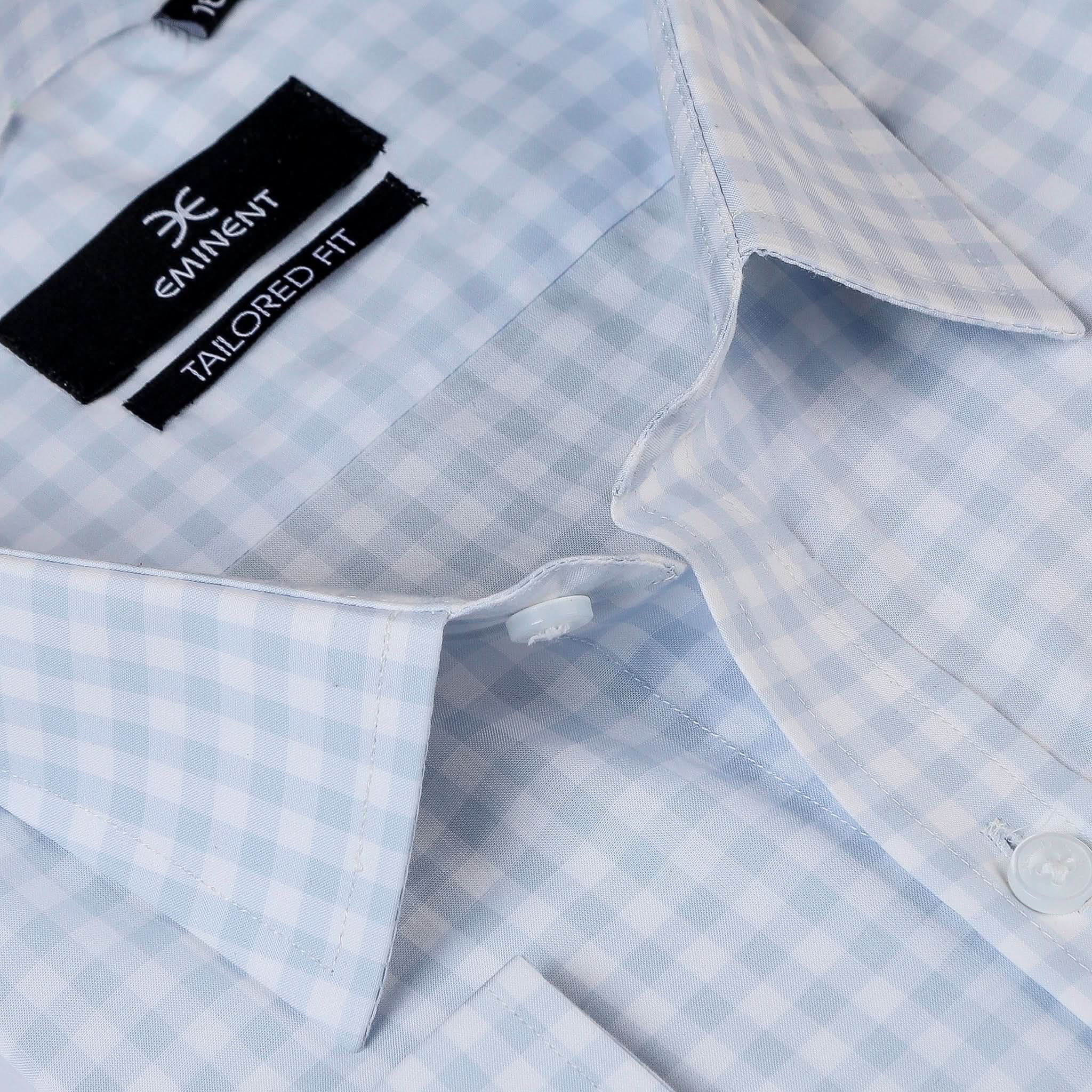Eminent Men's Formal Check Shirt - Light Blue, Men's Shirts, Eminent, Chase Value