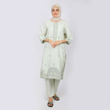 Women's Embroidered 2pcs Suit - Light Pista, Women Shalwar Suits, Chase Value, Chase Value