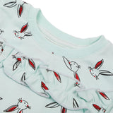 Newborn Girls Full Sleeves T-Shirt - Light Green, Newborn Girls T-Shirts, Chase Value, Chase Value