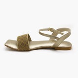 Women's Sandal - Golden, Women Sandals, Chase Value, Chase Value