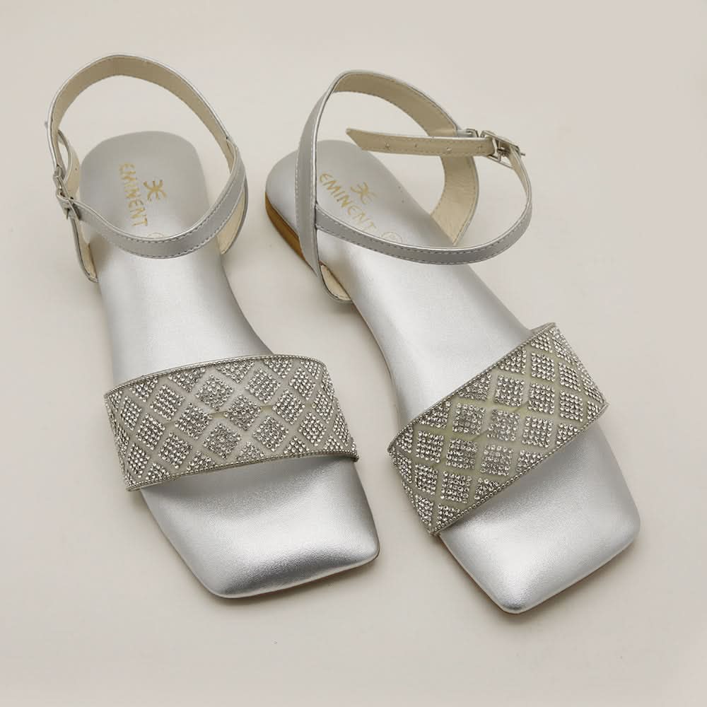 Women's Sandal - Silver, Women Sandals, Chase Value, Chase Value