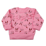 Newborn Girls Full Sleeves T-Shirt - Pink, Newborn Girls T-Shirts, Chase Value, Chase Value