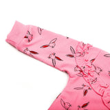 Newborn Girls Full Sleeves T-Shirt - Pink, Newborn Girls T-Shirts, Chase Value, Chase Value