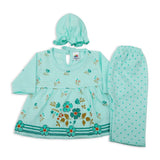 Newbron Girls Full Sleeves Suit - Cyan, Newborn Girls Sets & Suits, Chase Value, Chase Value