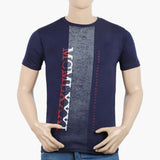 Men's Round Neck Half Sleeves Printed T-Shirt - Grey, Men's T-Shirts & Polos, Chase Value, Chase Value