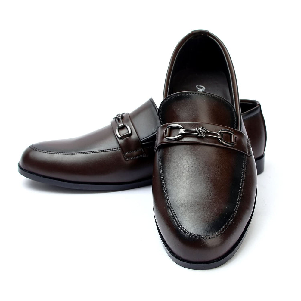 Valuable Perforated Leather - Classic Brown Men’s Loafers, Men's Formal Shoes, Chase Value, Chase Value
