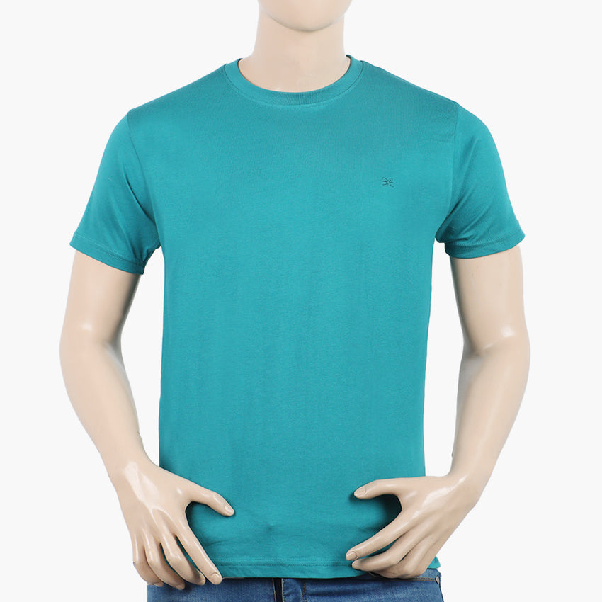 Eminent Men's Half Sleeves Round Neck T-Shirt - Teal