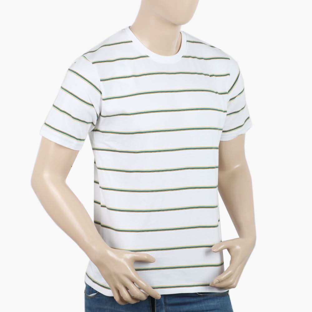 Men's Half Sleeves Round Neck T-Shirt - White, Men's T-Shirts & Polos, Chase Value, Chase Value