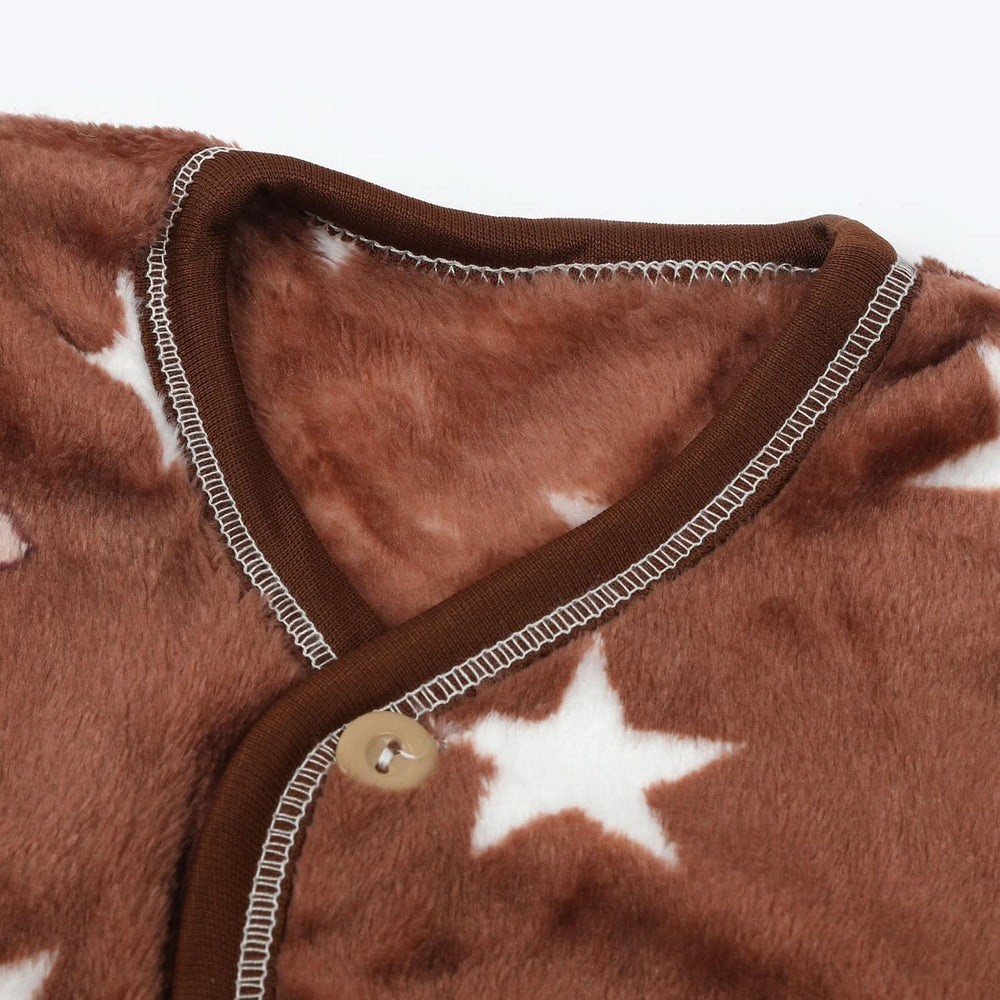 Newborn Boys Full Sleeves Suit - Dark Brown, Newborn Boys Sets & Suits, Chase Value, Chase Value