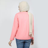 Women's Full Sleeves Printed T-Shirt - Pink, Women T-Shirts & Tops, Chase Value, Chase Value